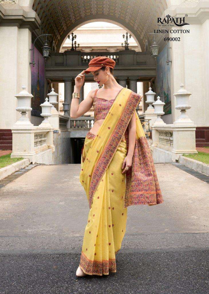 Rajpath Prajanya 690001 To 690006 Series Soft Linen Cotton Print