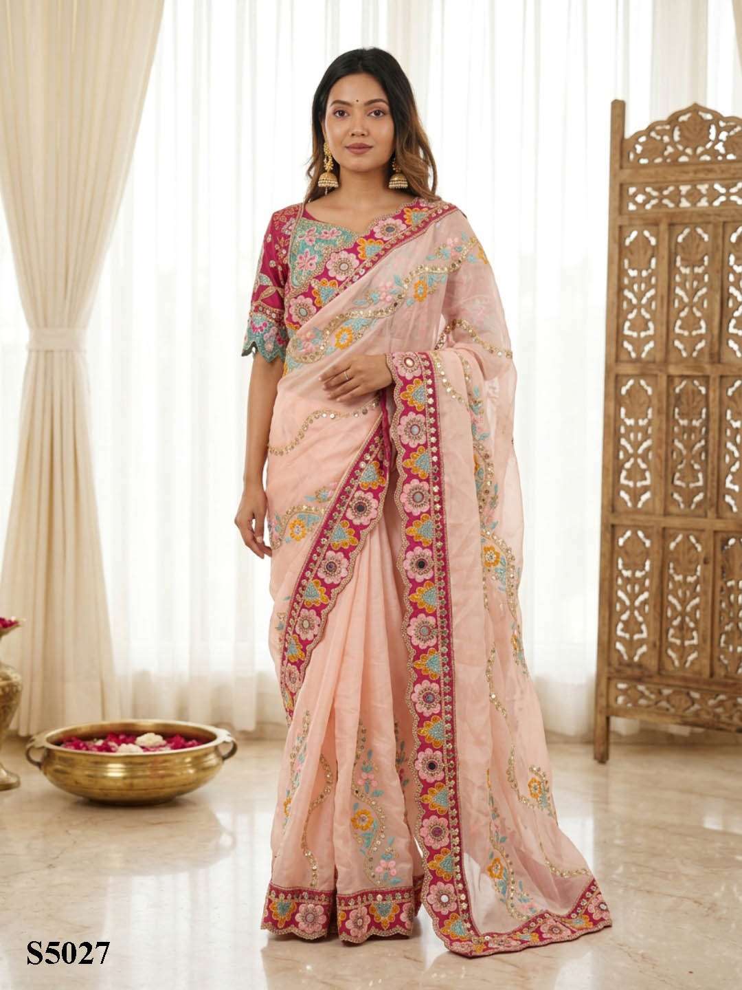 Mahotsav Disha Rangoli Silk Embroidery Saree Collection