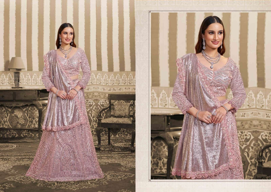 Mahotsav Mohmanthan 26400 Stella Foil Satin Embroidery Saree