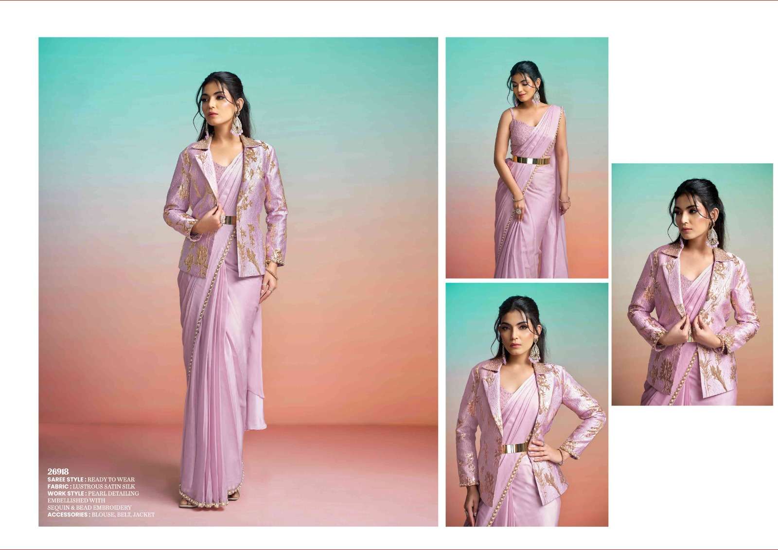 Mahotsav Mohmanthan Satin Silk Embroidered Saree