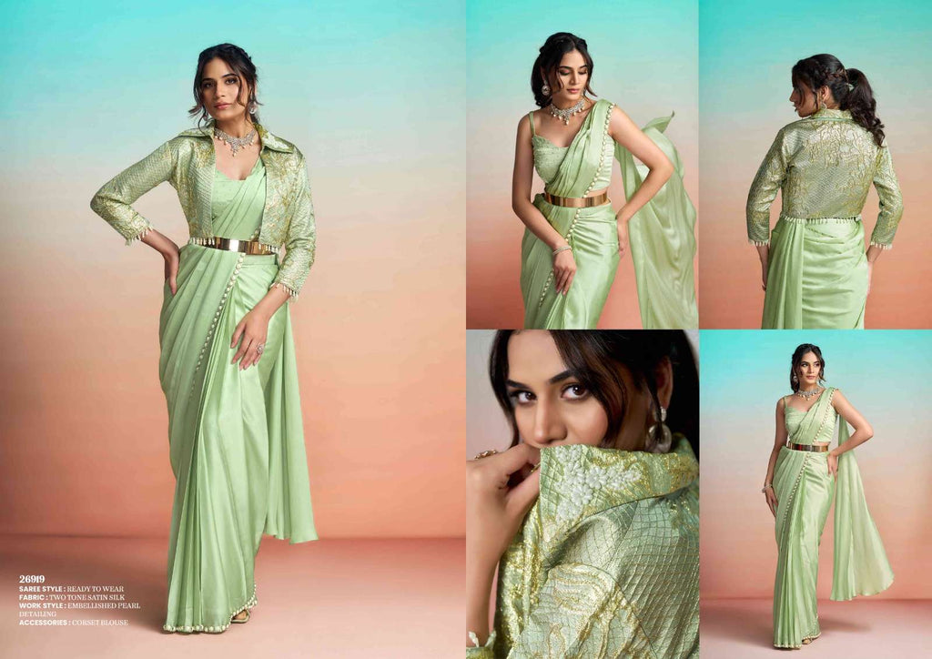 Mahotsav Mohmanthan Satin Silk Embroidered Saree