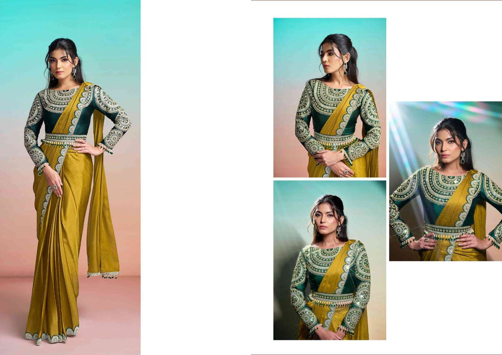 Mahotsav Mohmanthan Satin Silk Embroidered Saree