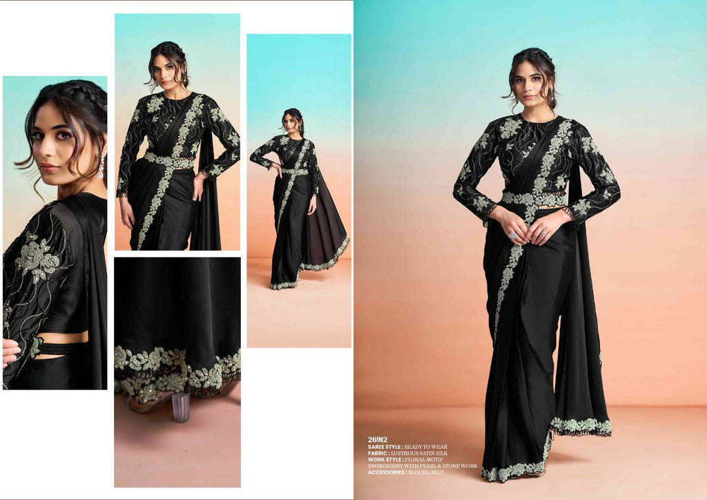 Mahotsav Mohmanthan Satin Silk Embroidered Saree
