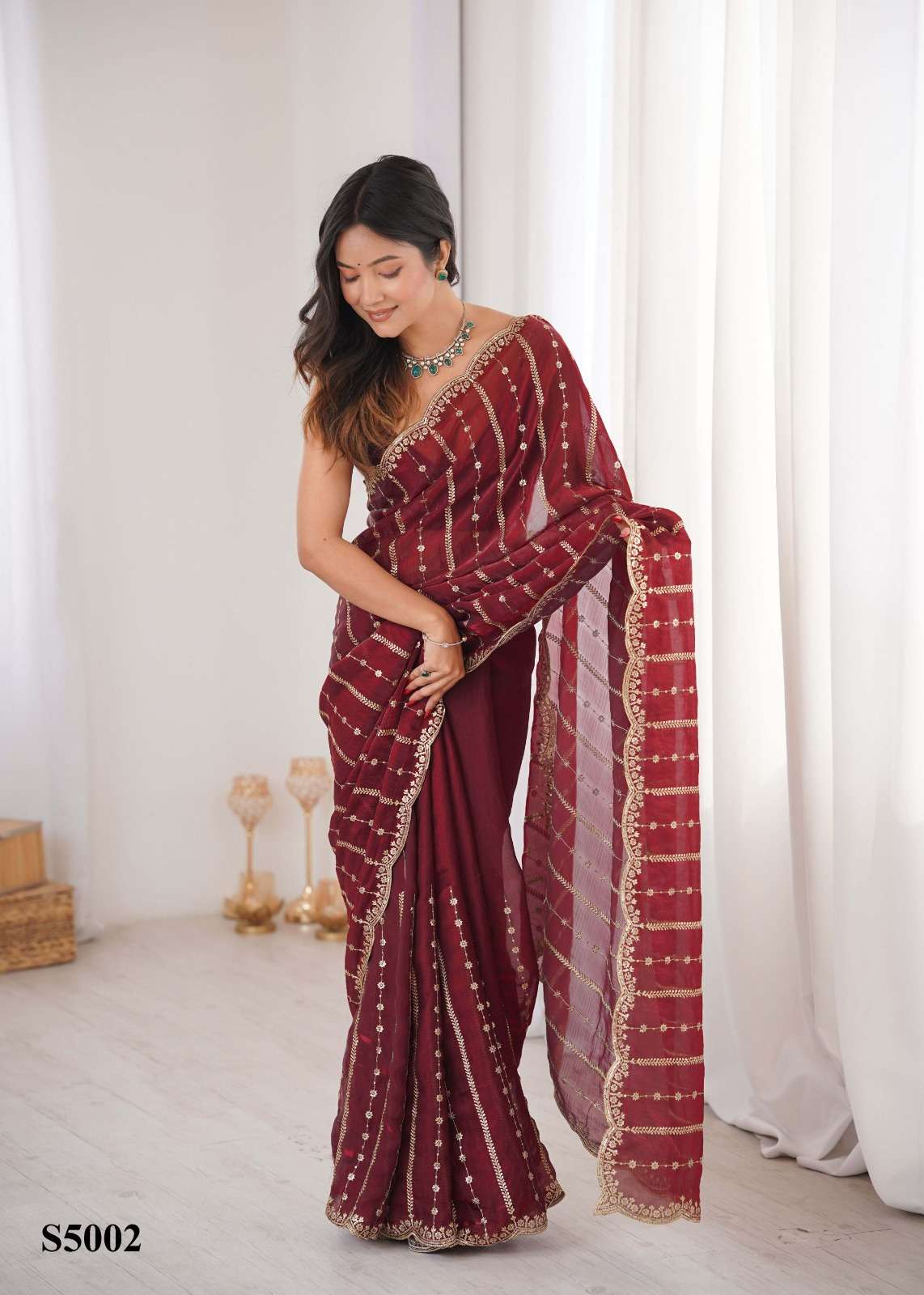 Mahotsav Nisha Fandy Satin Saree Collection