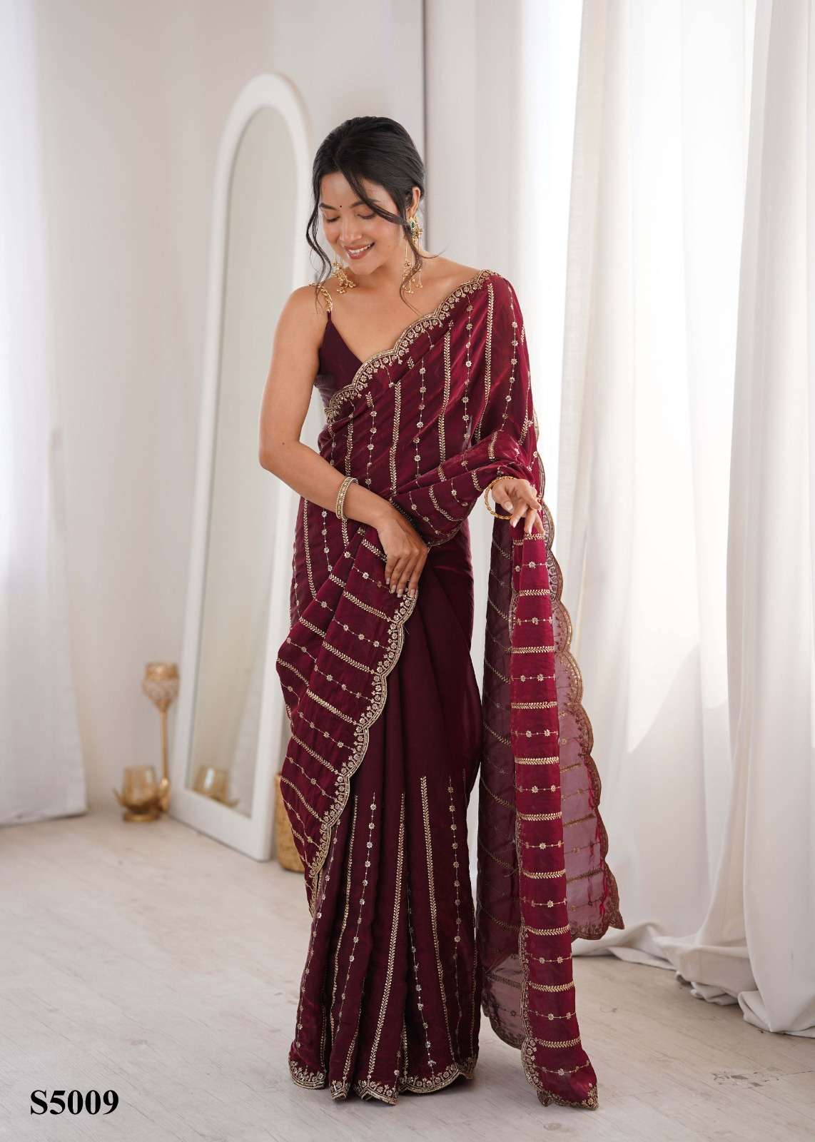 Mahotsav Nisha Fandy Satin Saree Collection