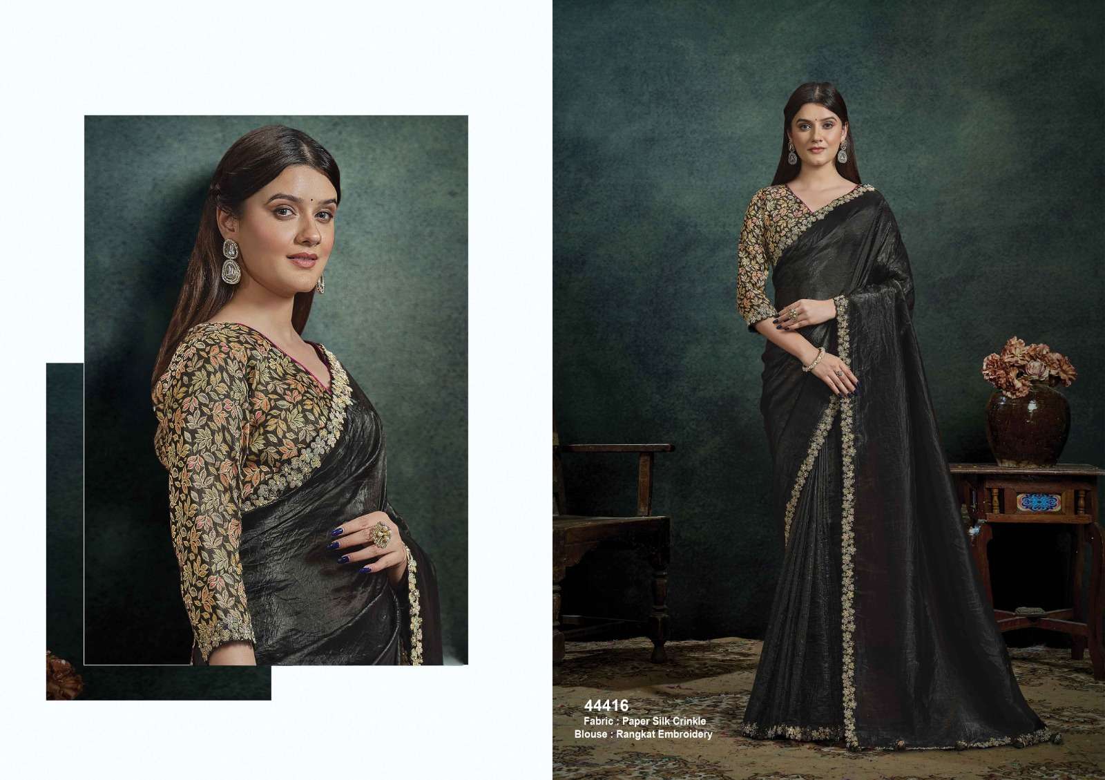 Mahotsav Norita 44400 Rasika Organza Silk Embroidery Saree