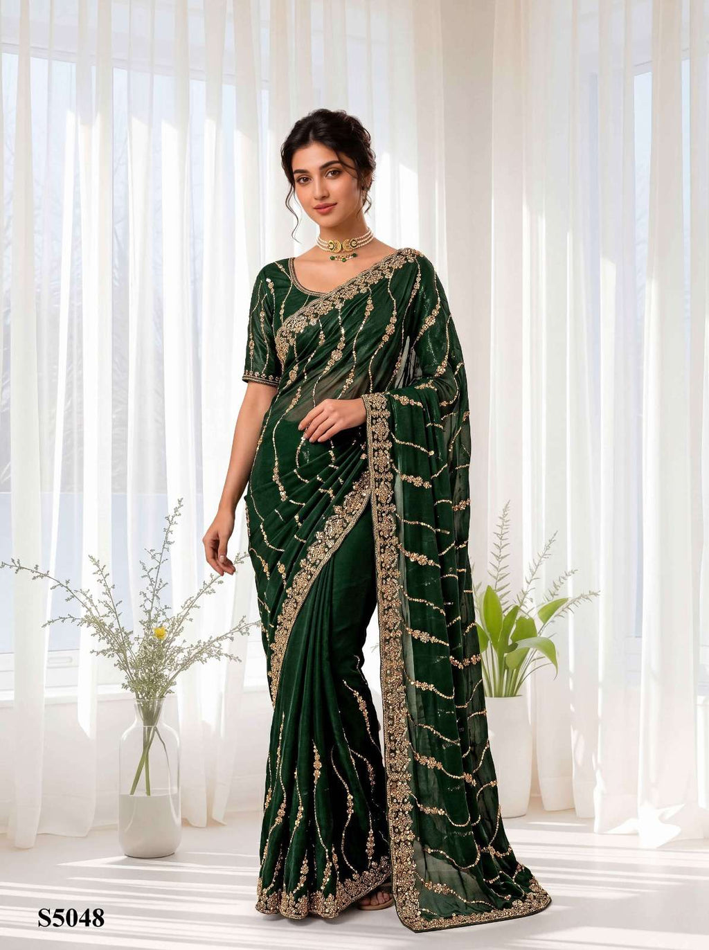 Mahotsav Pavika Silk Embroidery Saree Collection