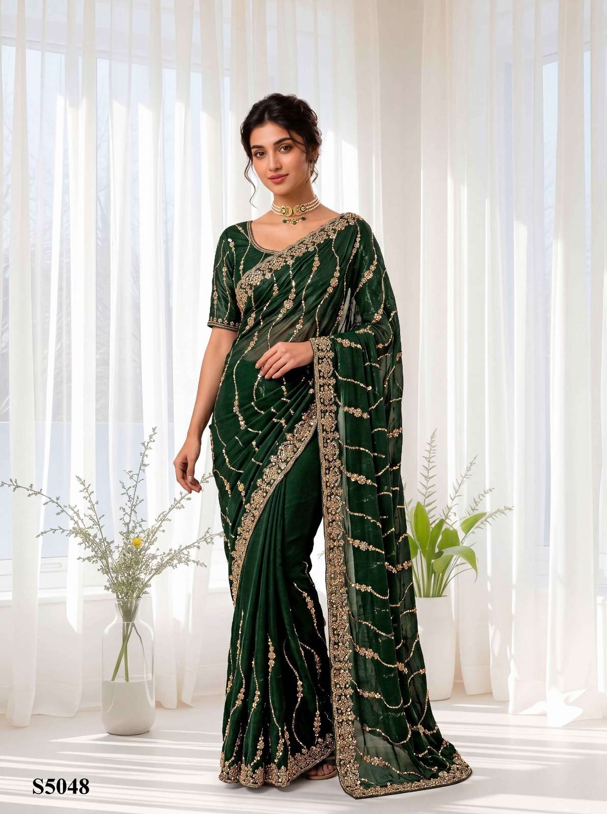 Mahotsav Pavika Silk Embroidery Saree Collection