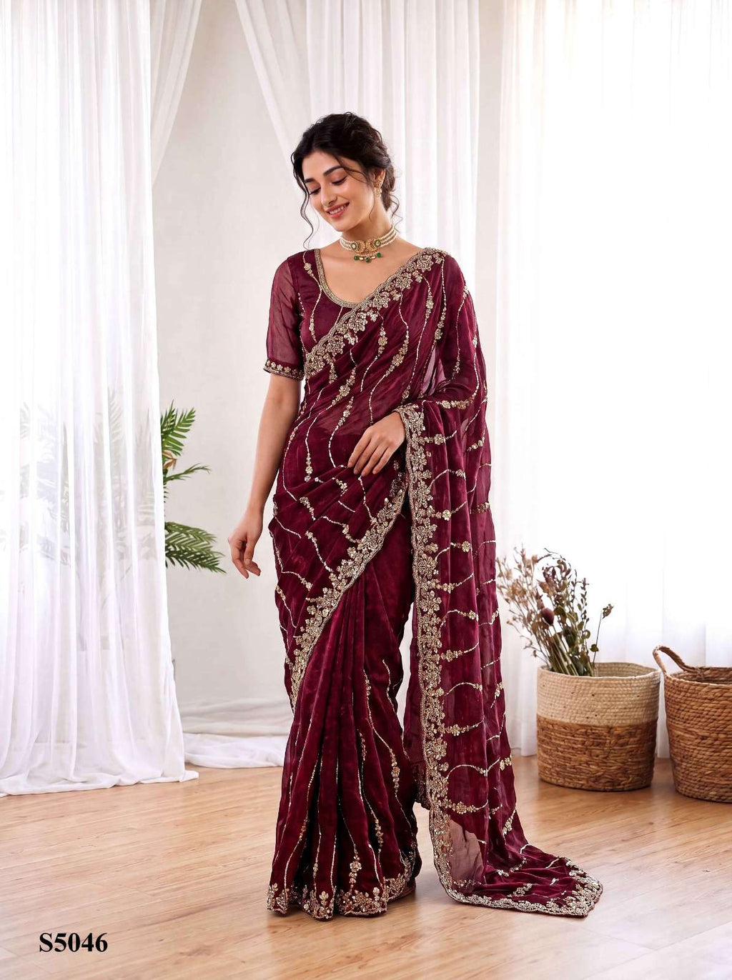 Mahotsav Pavika Silk Embroidery Saree Collection