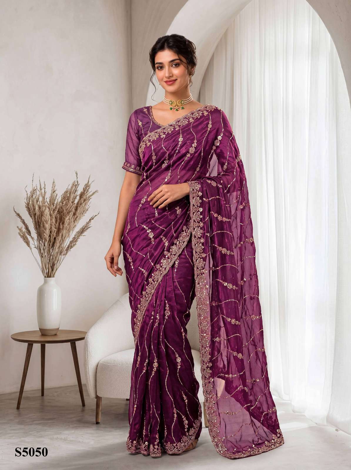 Mahotsav Pavika Silk Embroidery Saree Collection