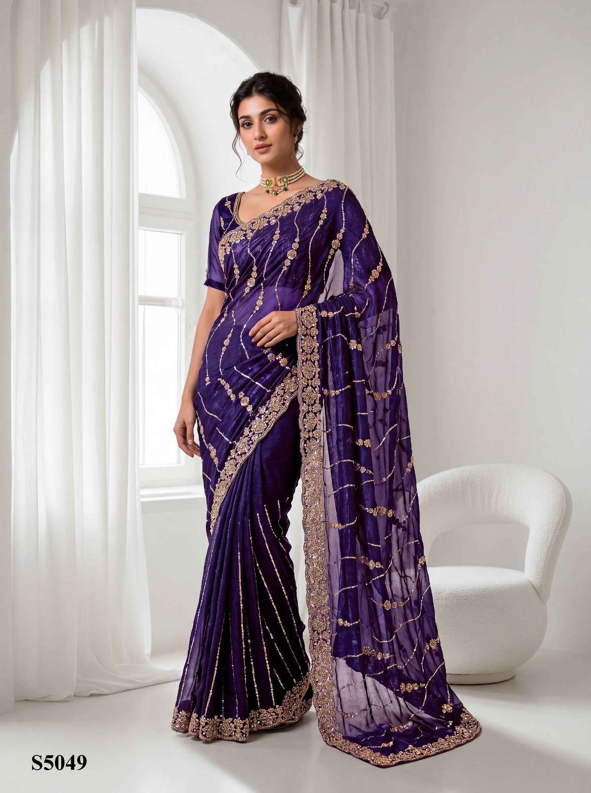 Mahotsav Pavika Silk Embroidery Saree Collection