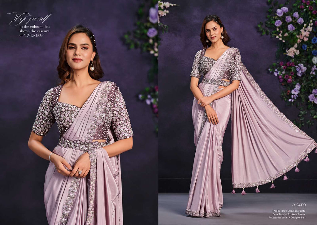 MAHOTSAV RIONA COLOURS Crepe Silk Saree