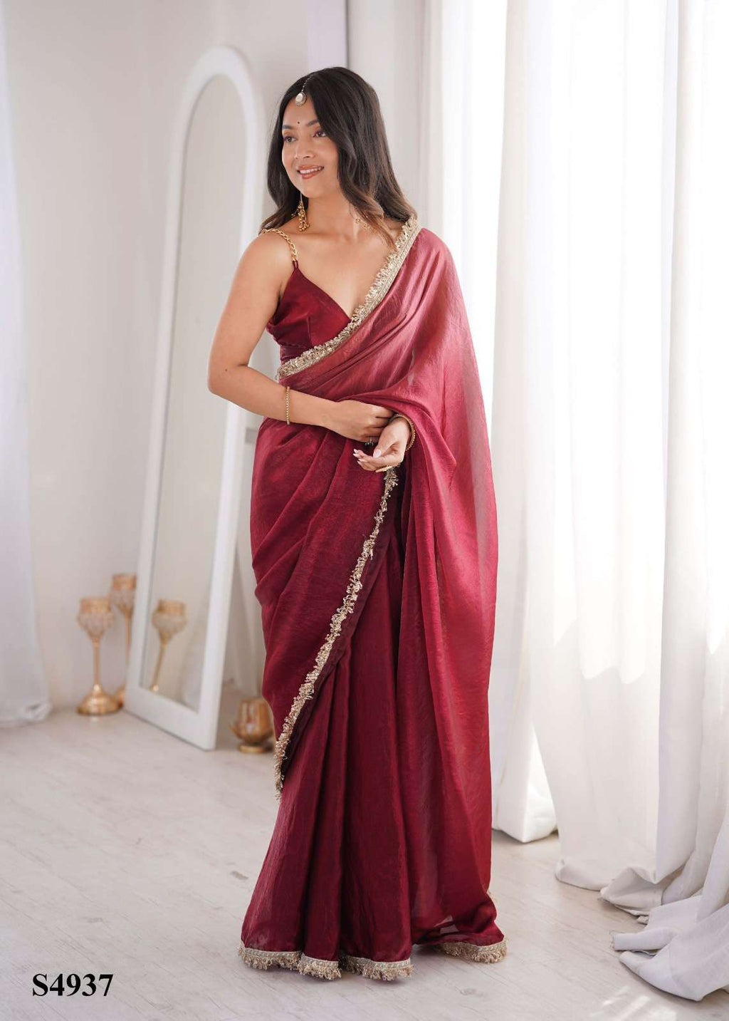 MAHOTSAV SIYA Fandy Satin Printed Saree