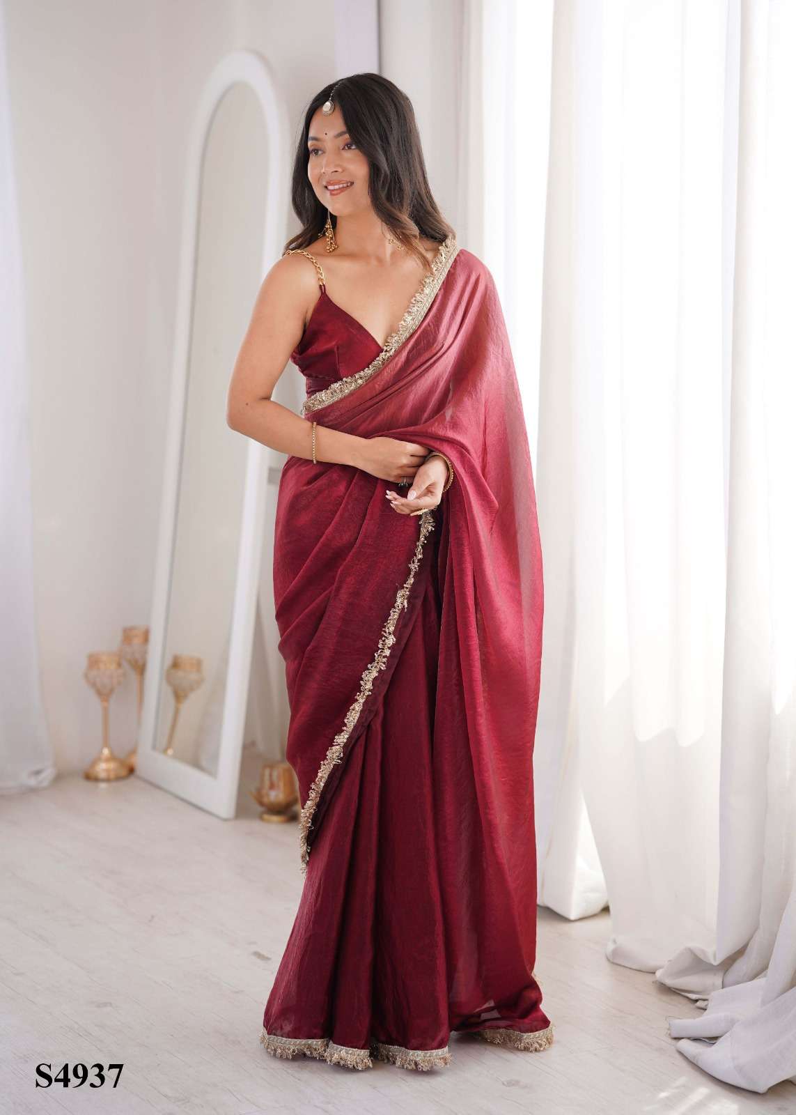 MAHOTSAV SIYA Fandy Satin Printed Saree