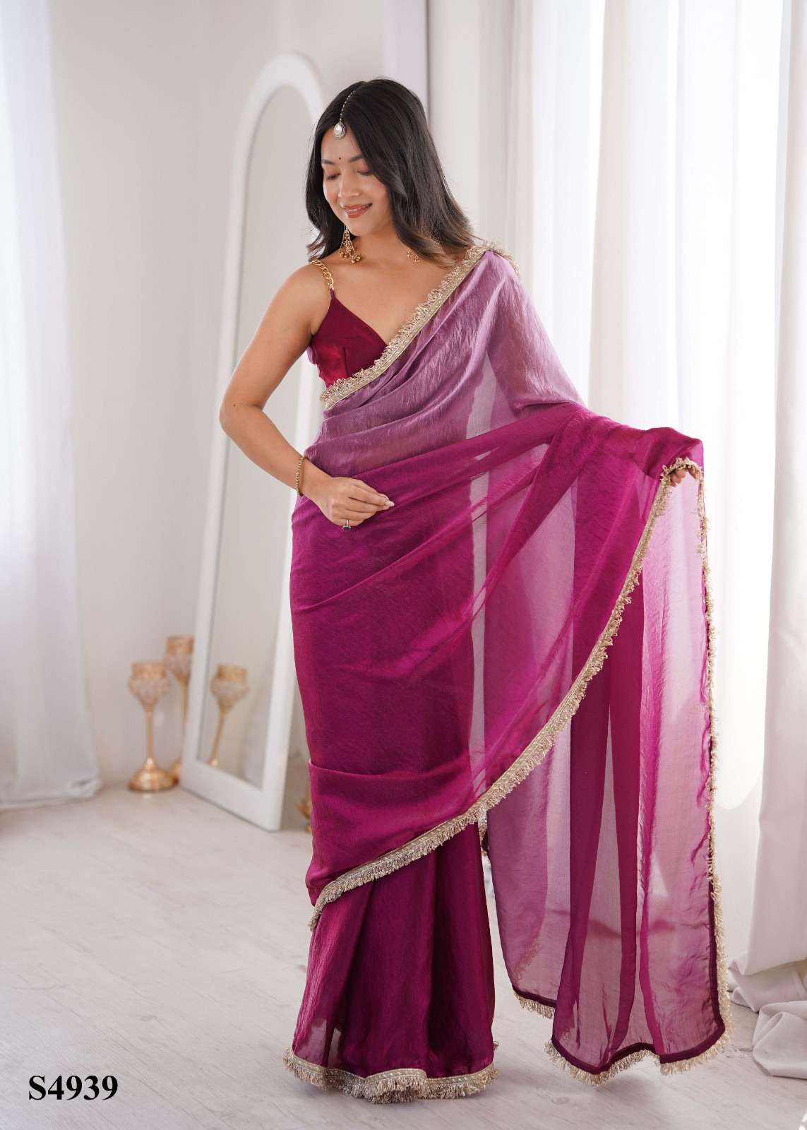 MAHOTSAV SIYA Fandy Satin Printed Saree