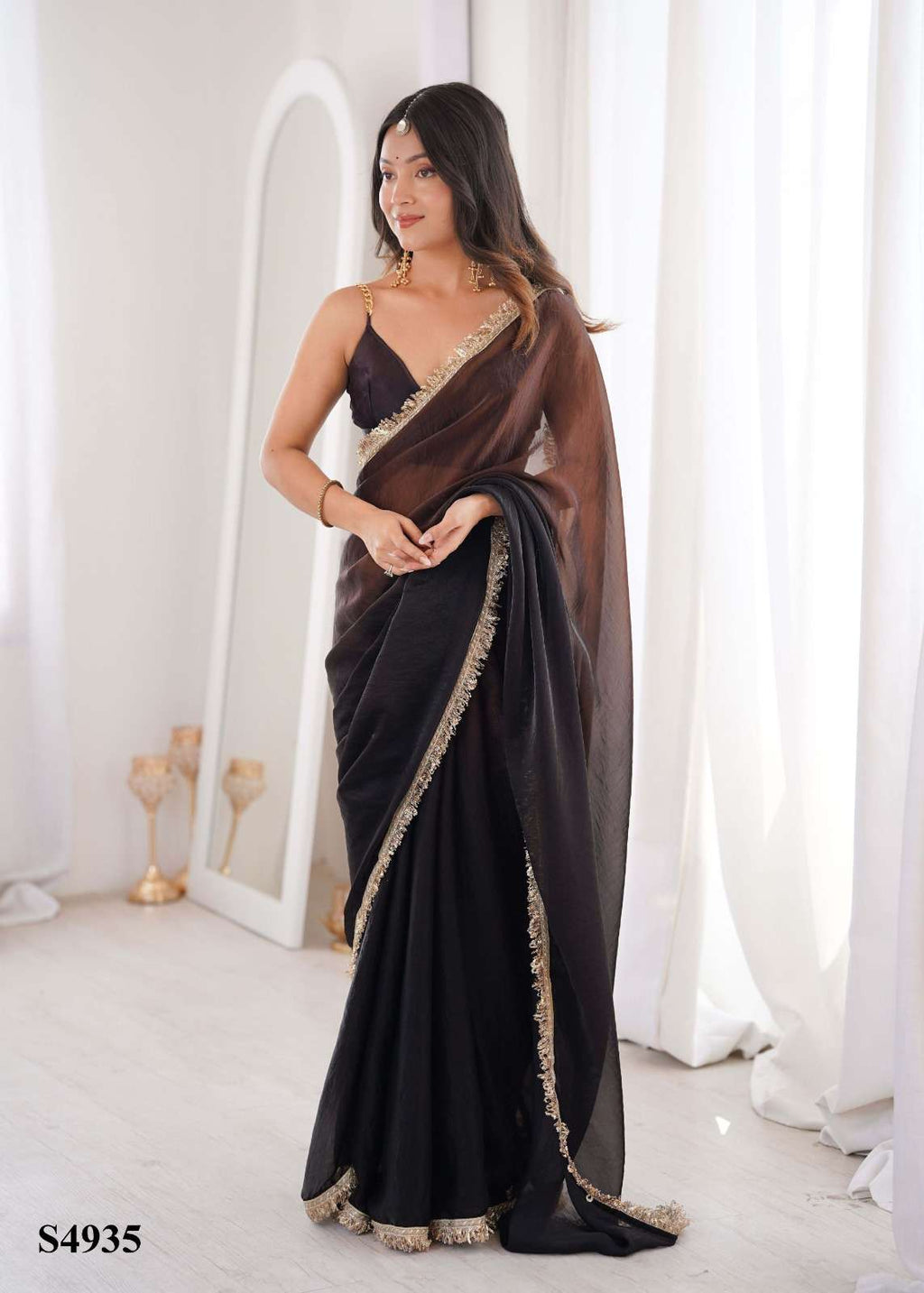 MAHOTSAV SIYA Fandy Satin Printed Saree