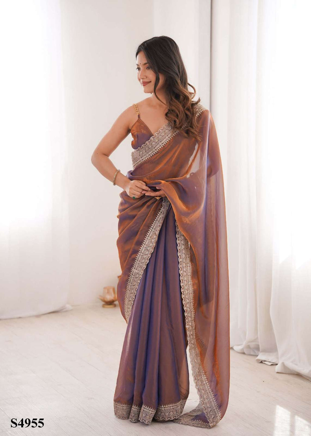 MAHOTSAV TINA Fandy Satin Premium Saree