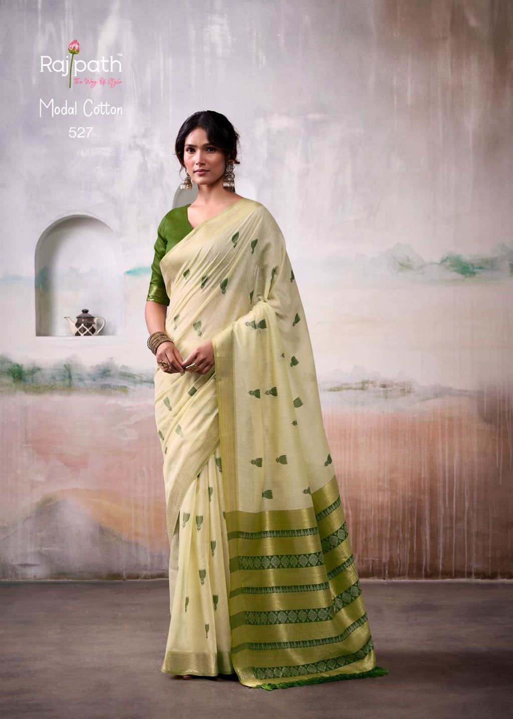 Rajpath Aqua Silk