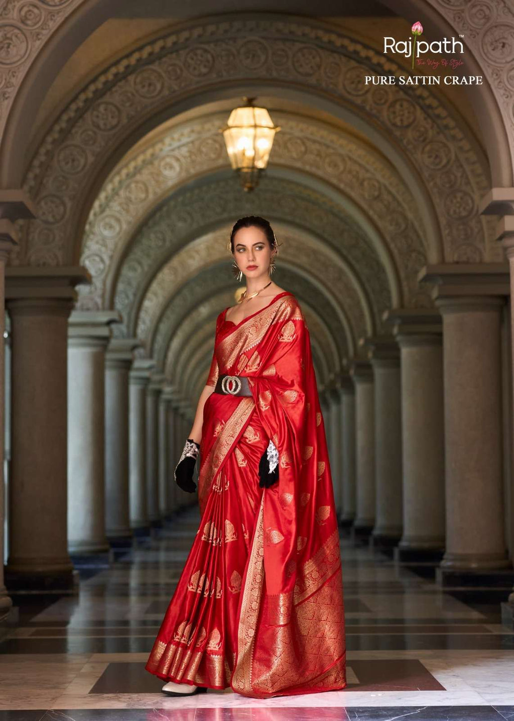 Rajpath Mungha Silk 71001 To 71008 Series Saree Collection