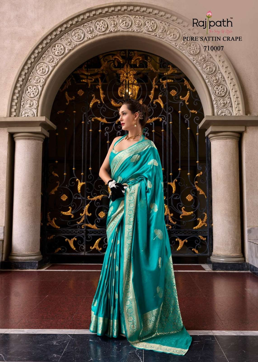 Rajpath Mungha Silk 71001 To 71008 Series Saree Collection
