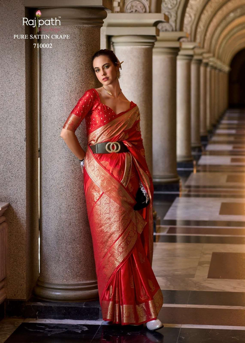 Rajpath Mungha Silk 71001 To 71008 Series Saree Collection